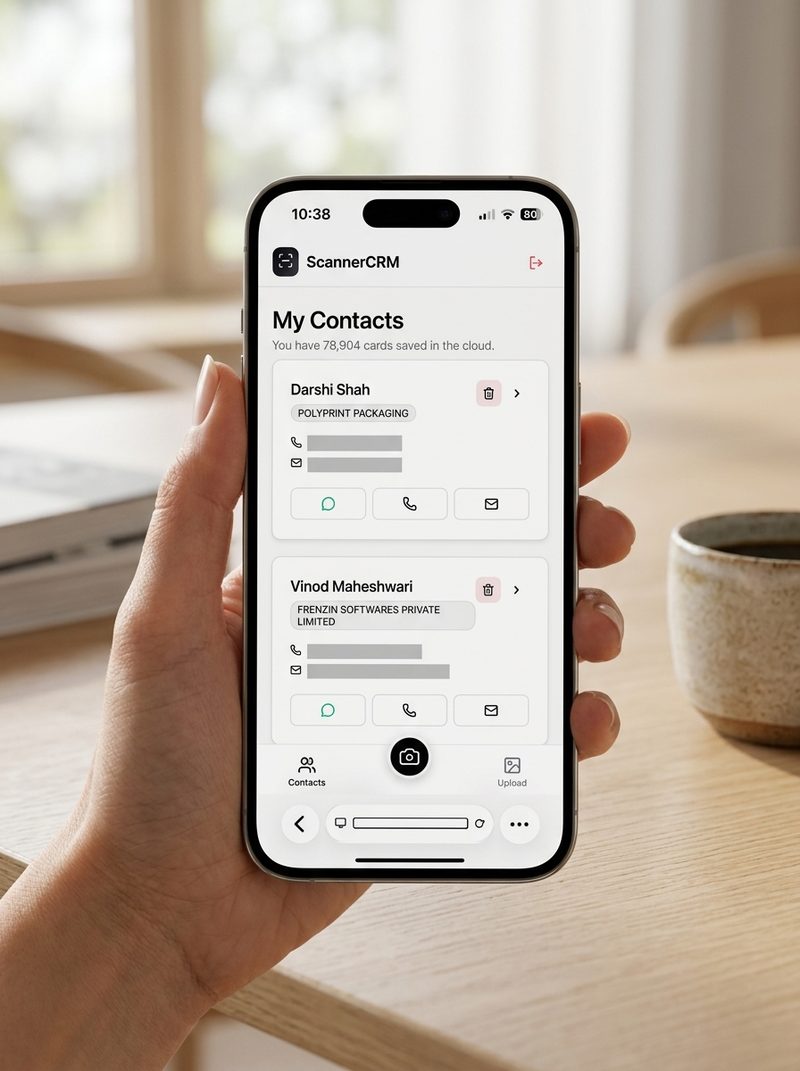 Nature’s Blend scanner app in use